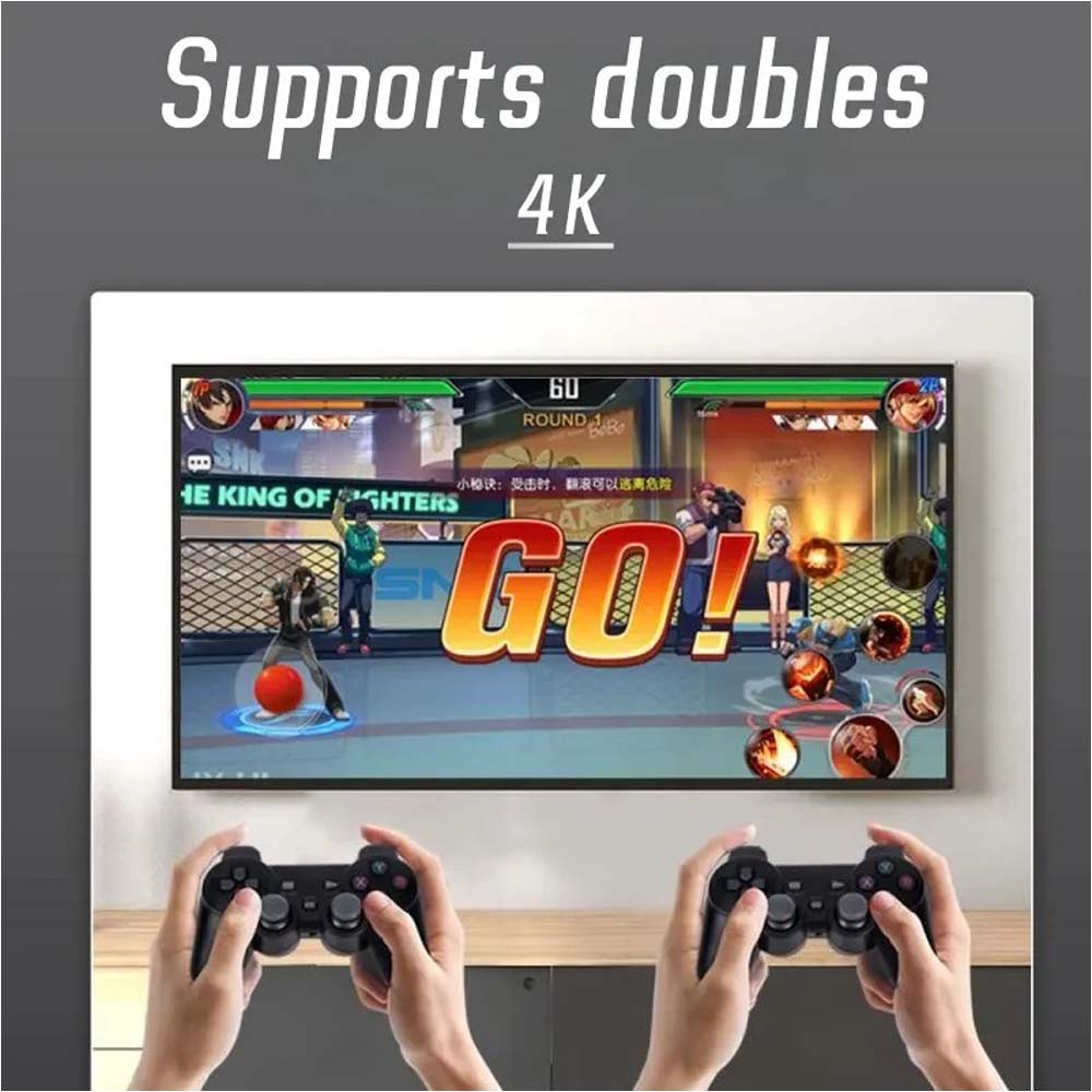 Professional Game Stick Lite - Plug & Play Console with 20,000+ Games, Dual 2.4G Wireless Controllers, 64G Storage (HDMI Ready)